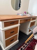 Bureau Riviera Maison Stijl Eikenhout, Huis en Inrichting, Bureaus, Ophalen of Verzenden, Gebruikt, Bureau