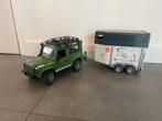 Brüder jeep met paardentrailer, Ophalen, Gebruikt