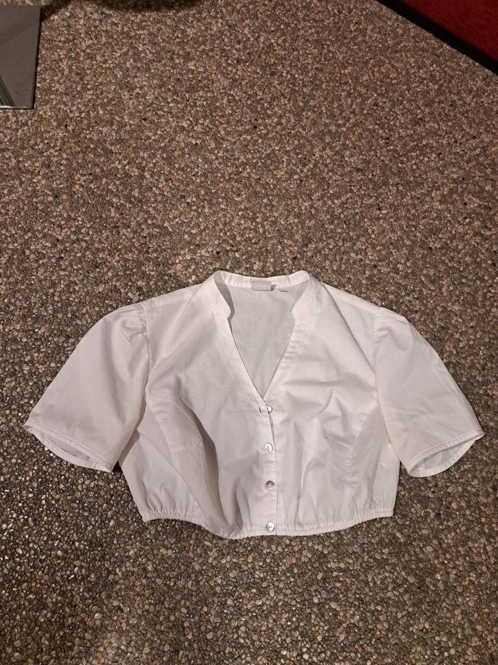 Mooie dirndl blouse wit 42 / 44 spieth & wensky, Kleding | Dames, Blouses en Tunieken, Zo goed als nieuw, Maat 42/44 (L), Wit