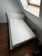 Ikea bed 140x200 wit inclusief lattenbodem en matras, Huis en Inrichting, Slaapkamer | Bedden, Gebruikt, 140 cm, Wit, Hout