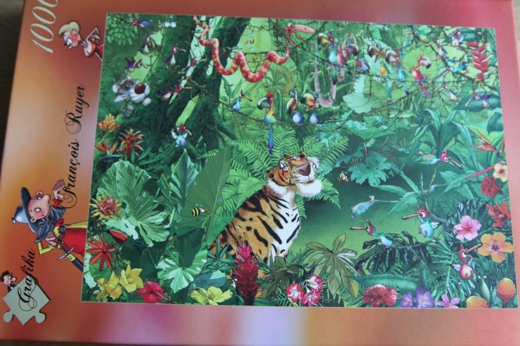 Legpuzzel Jungle, Ophalen, 500 t/m 1500 stukjes, Zo goed als nieuw, Legpuzzel