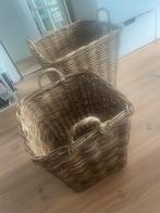 Twee rieten manden, Ophalen, Gebruikt, Overige materialen, Minder dan 50 cm