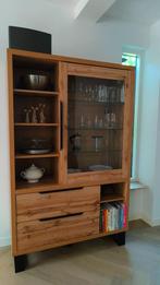 Eikenhouten servieskast / buffetkast – 120 cm breed, Ophalen, Gebruikt, 100 tot 150 cm, Eikenhout