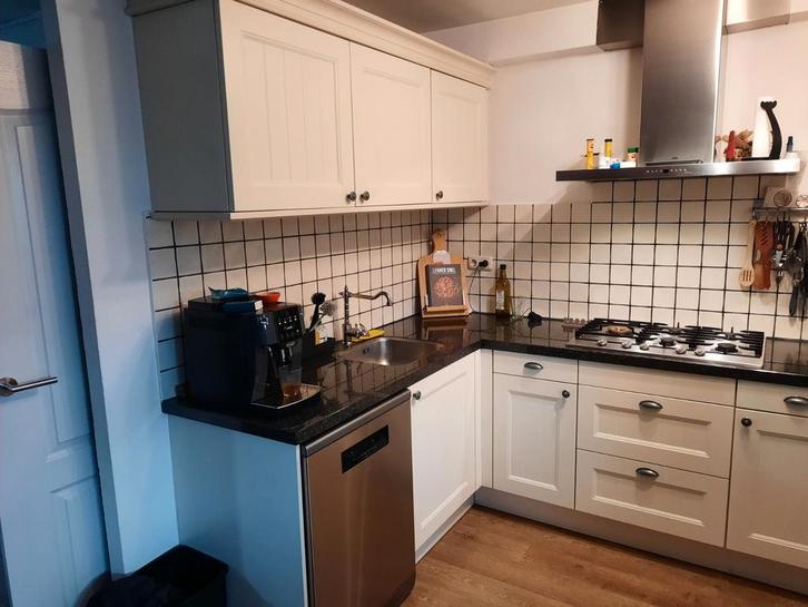 Hoekkeuken, Huis en Inrichting, Keuken | Complete keukens, Gebruikt, Hoekkeuken, Overige kleuren, Graniet of Steen, Ophalen