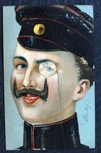 Met pet, monocle en snor is dit een opvallende man, 1903, Verzenden, Voor 1920, Gelopen, Overige thema's