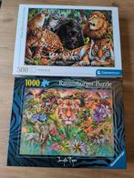 Twee Jungle Puzzels: 500 & 1000 Stukjes, Ophalen of Verzenden, 500 t/m 1500 stukjes, Zo goed als nieuw