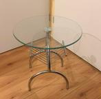 glazen bijzettafel Fred is voorzien van een lectuurbak, Huis en Inrichting, Woonaccessoires | Krantenbakken en Lectuurbakken, Ophalen