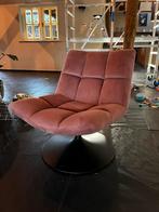 Dutchbone Bar Fauteuil oud roze, Ophalen, Zo goed als nieuw, 75 tot 100 cm, 50 tot 75 cm