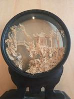 Diorama kurk snijwerk chinees, Ophalen of Verzenden