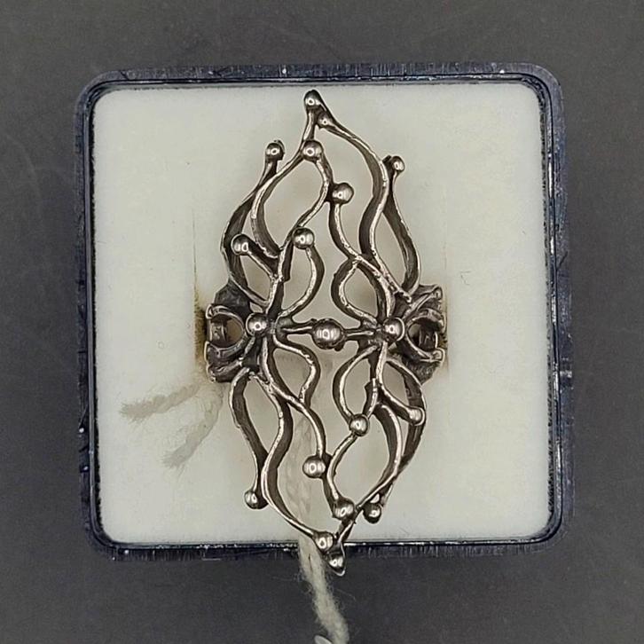 Zilveren ring, Sieraden, Tassen en Uiterlijk, Ringen, Zo goed als nieuw, Dame, 17 tot 18, Zilver, Zilver, Ophalen of Verzenden