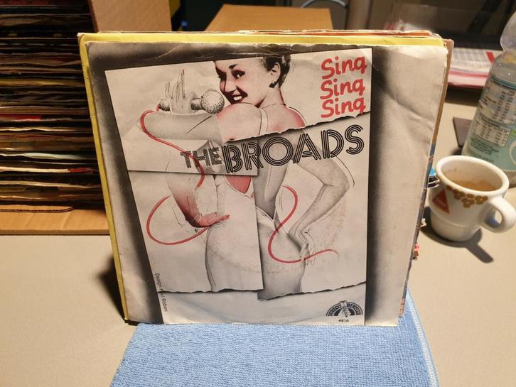 the Broads - Sing sing sing (c1), Cd's en Dvd's, Vinyl Singles, Pop, Ophalen of Verzenden