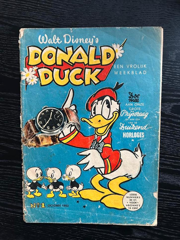 Zeldzame Eerste Donald Duck 1952 – Origineel GEEN herdruk!!!, Boeken, Stripboeken, Gelezen, Eén stripboek, Ophalen of Verzenden