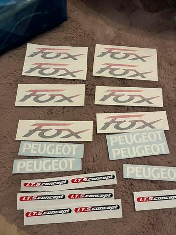 Peugeot fox stickers beschikbaar voor biedingen