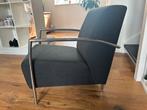 Zwarte Fauteuil met Metalen Frame Merk Montel, Ophalen, 75 tot 100 cm, Zo goed als nieuw, Metaal
