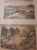 2x Litho Duinlandschap Jan Fekkes Laren, Ophalen of Verzenden