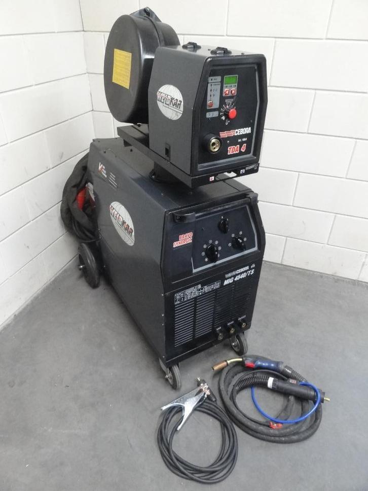 Mig/Mag lasapparaat Cebora Mig 4540/TS Synergic, Doe-het-zelf en Verbouw, Gereedschap | Lasapparaten, Zo goed als nieuw, Co2, 250 ampère of meer