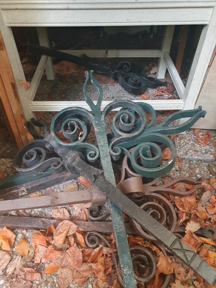 Smeedijzeren Muurankers Decoratie, Antiek en Kunst, Antiek | Koper en Brons, Ophalen