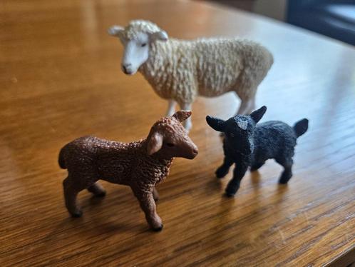 Schleich,schaap met lammetjes, Verzamelen, Dierenverzamelingen, Zo goed als nieuw, Beeldje of Figuurtje, Paard, Ophalen of Verzenden