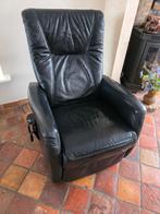 Leren elektrische fauteuil, Huis en Inrichting, Fauteuils, Ophalen, Gebruikt, 50 tot 75 cm, Leer