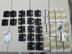 Diverse scharnieren rvs & zwart 76x76 & 89x89. Deurspion., Ophalen of Verzenden, Zo goed als nieuw, Rvs