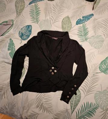 Rimini Zwarte Blazer met Strik mt 1 (36/38) beschikbaar voor biedingen