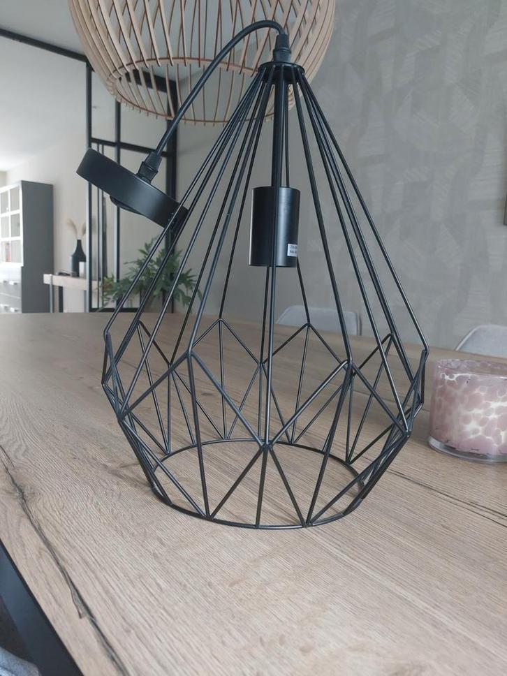Zwarte Hanglamp Leen Bakker - 40cm, Huis en Inrichting, Lampen | Hanglampen, Ophalen