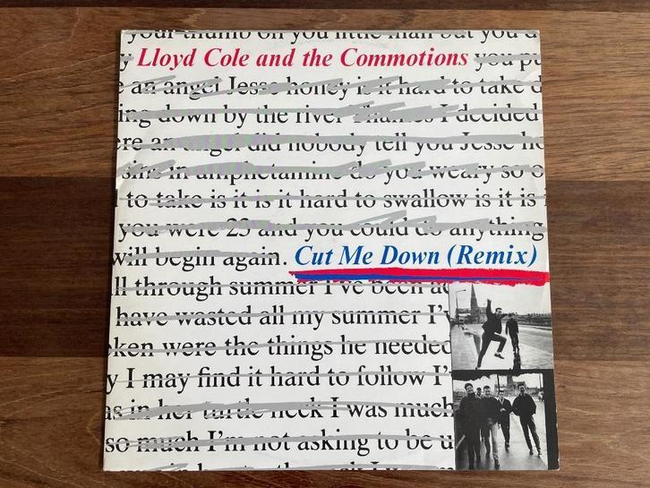 Vinyl Maxisingle Lloyd Cole And The Commotions Cut Me Down, Cd's en Dvd's, Vinyl | Pop, Gebruikt, 1980 tot 2000, 12 inch, Ophalen of Verzenden