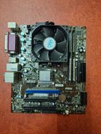 MSI AM3 moederbord + phenom II X2 + 4GB DDR3, Gebruikt, DDR3, Ophalen of Verzenden, Micro-ATX