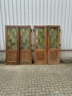 2 sets antieke eiken deuren met glas in lood uit 1830, La belle porte, Jurgen.hoogenboezem@gmail.com, Binnendeur, Zo goed als nieuw
