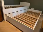 Bopita eenpersoonsbed met uitvalbeschermers Jonne Wit + lade, Kinderen en Baby's, Kinderkamer | Bedden, Ophalen, 85 tot 100 cm