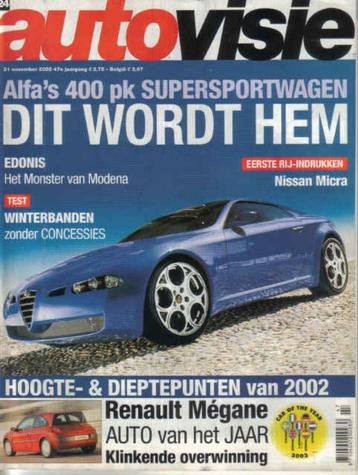 Autovisie 24 2002 : Audi A4 FSI - Saab 9-3 2.0t - Toyota beschikbaar voor biedingen
