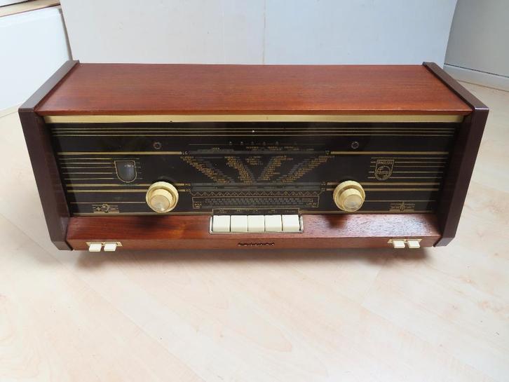 Philips B4X23A buizenradio nr. 3, Antiek en Kunst, Antiek | Tv's en Audio, Ophalen