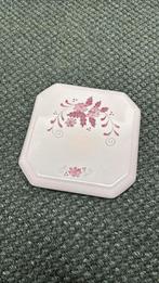 Onderzetter Frankrijk roze vintage, Ophalen of Verzenden, Zo goed als nieuw, Glas of Kopje