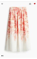 H&M edition rok bloemen patroon koraal rood 38, Kleding | Dames, Rokken, Ophalen of Verzenden, Zo goed als nieuw, Maat 38/40 (M)