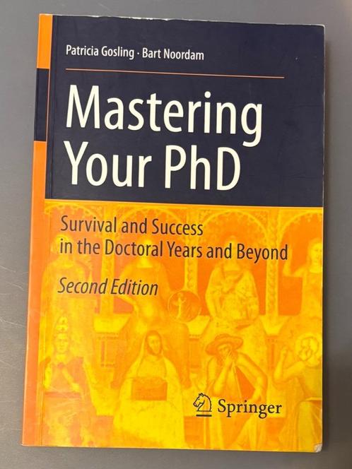 Boek Mastering your PhD  - Gosling en Noordam, Boeken, Studieboeken en Cursussen, Gelezen, Beta, Ophalen of Verzenden