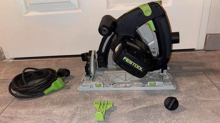 Festool Invalzaag TS 55 FEBQ-plus, Doe-het-zelf en Verbouw, Gereedschap | Zaagmachines, Zo goed als nieuw, Invalzaag, 1200 watt of meer