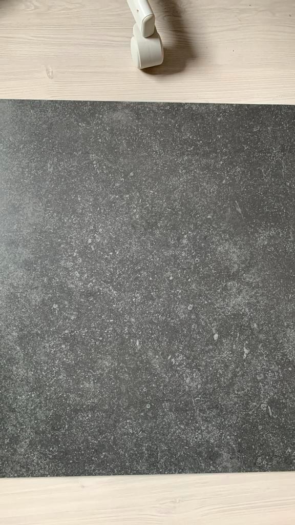 9 x Vloertegel antraciet 60 x 60 cm Nieuw, Doe-het-zelf en Verbouw, Tegels, Nieuw, Vloertegels, Keramiek, 40 tot 60 cm, 40 tot 60 cm