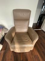 Elektrische Lederen Relaxstoel, Huis en Inrichting, Fauteuils, Ophalen of Verzenden, Zo goed als nieuw, Leer, 75 tot 100 cm