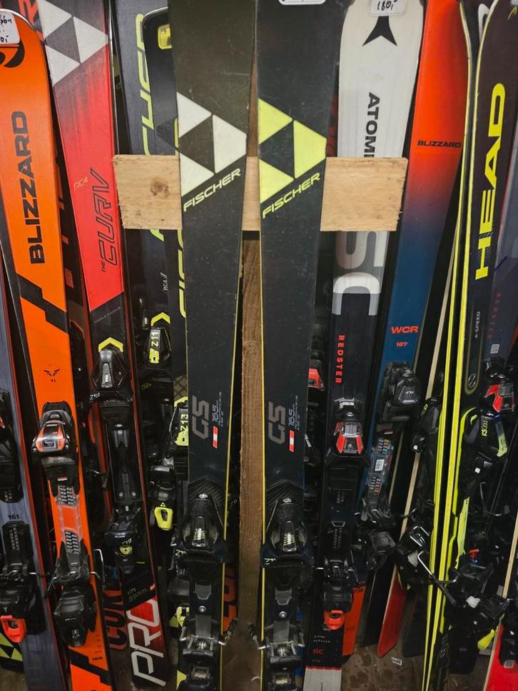 165cm FISCHER RC4 GS FIS RACE CODE RACE PLATEN, Sport en Fitness, Skiën en Langlaufen, Zo goed als nieuw, Ski's, Skiën, Fischer