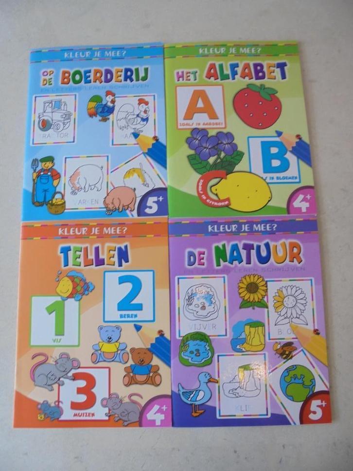 4x Kleur je mee? - NIEUW, Boeken, Kinderboeken | Kleuters, Nieuw, Fictie algemeen, Jongen of Meisje, Ophalen of Verzenden