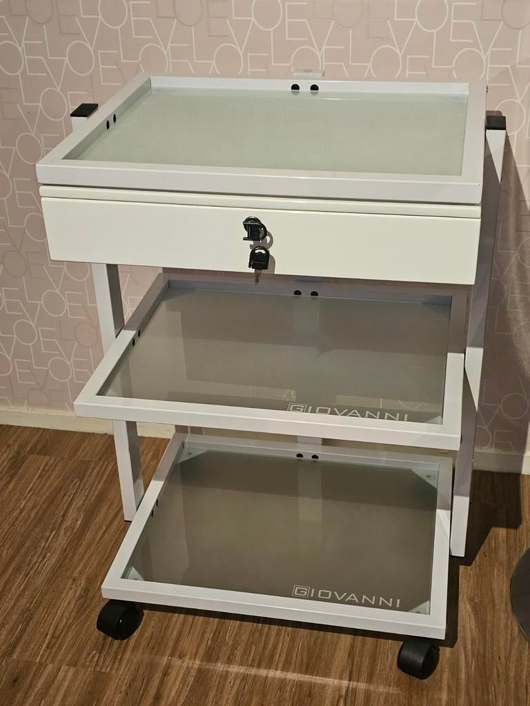 Werk Trolley / Beauty Tafel - Zo Goed Als Nieuw, Sieraden, Tassen en Uiterlijk, Uiterlijk | Cosmetica en Make-up, Ophalen of Verzenden