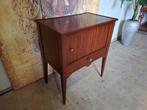 Antieke haltafel, telefoontafel, bijzettafel, met roldeurtje, Huis en Inrichting, Kasten | Ladekasten, 1 of 2 laden, Ophalen of Verzenden