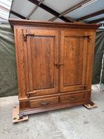 Mooie Houten Voorraadkast met Deuren en Lades, Ophalen, 150 tot 200 cm, Eikenhout, Zo goed als nieuw