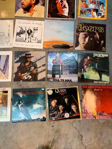 Partij lp’s 115 top artiesten stevie ray Vaughan pink floyd beschikbaar voor biedingen