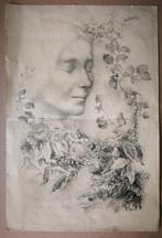 Aart van Dobbenburgh. Litho. Portret vrouw. 1940., Antiek en Kunst, Kunst | Litho's en Zeefdrukken, Ophalen of Verzenden