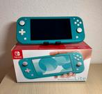 Nintendo Switch Lite - Turquoise - in doos, Ophalen of Verzenden, Turquoise, Zo goed als nieuw, Met beschermhoes of tas