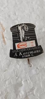 Amsterdam A.Koremans spijkerbroeken Cowden made in USA, Verzamelen, Speldjes, Pins en Buttons, Ophalen of Verzenden, Zo goed als nieuw
