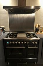 Boretti ILVE Professioneel Gasfornuis 90cm + Afzuigkap, Ophalen, 60 cm of meer, Zo goed als nieuw, Gas