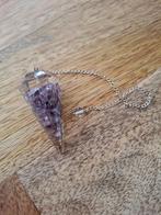 facetgeslepen amethist pendel, Ophalen of Verzenden, Zo goed als nieuw