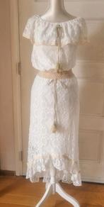 Nieuwe Ibiza stijl set van rok en top maat S (en kleine M), Wit, Nieuw, Ophalen of Verzenden, Maat 36 (S)